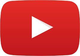 Logotipo del botón de reproducción de YouTube sobre un fondo rectangular redondeado de color rojo.