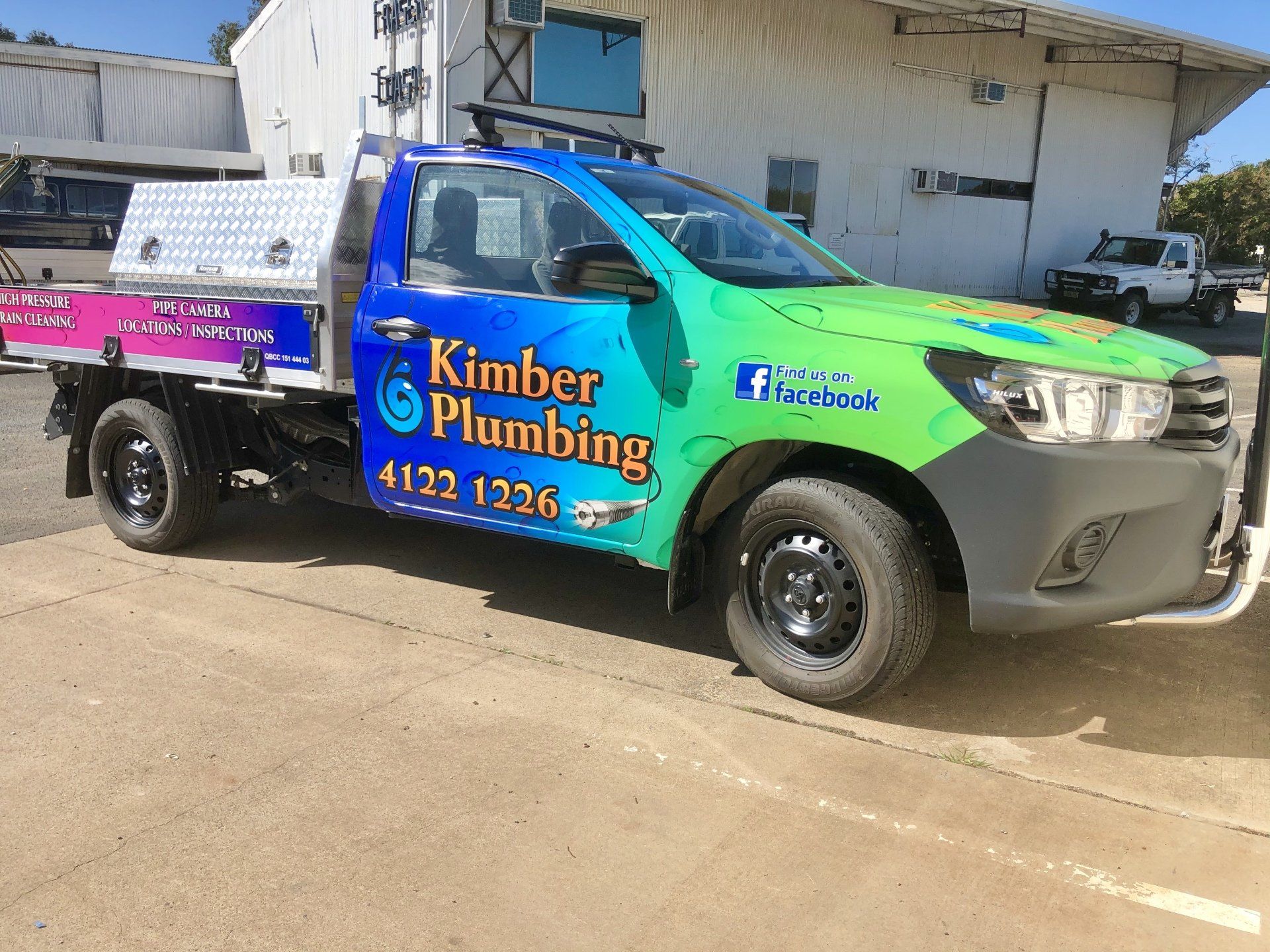 Company 4x4 Trailer Truck — Plumbers in Maryborough, QLD Company 4x4 Trailer Truck — Plumbers in Maryborough, QLD