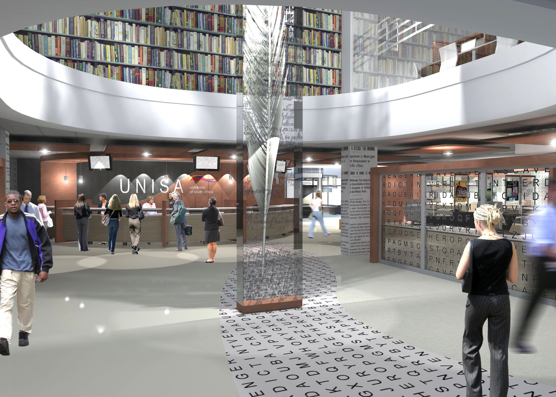 Jeremie Malan Architects and Interior UNISA Library Muckleneuk Campus – Refurbishment