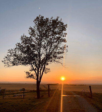 Sunset from Farm Lewistown Montana
