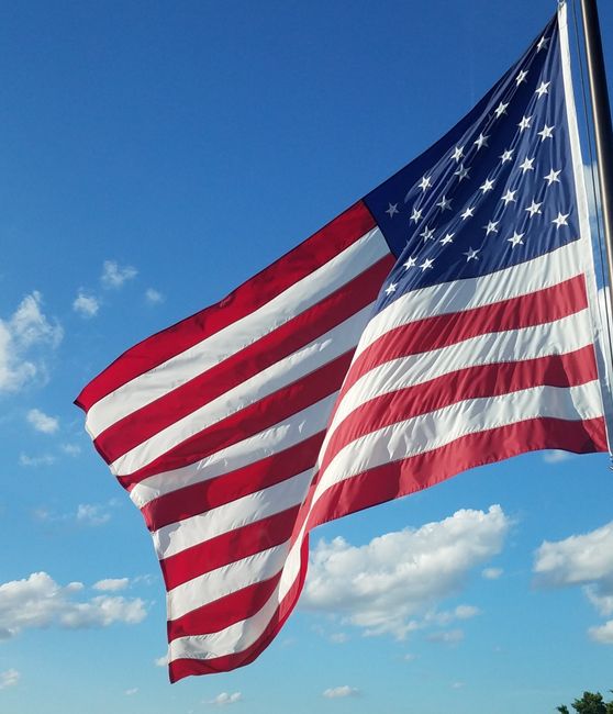American Flag with Blue Sky Background — Arlington, TX — FSI American Flag with Blue Sky Background — Arlington, TX — FSI