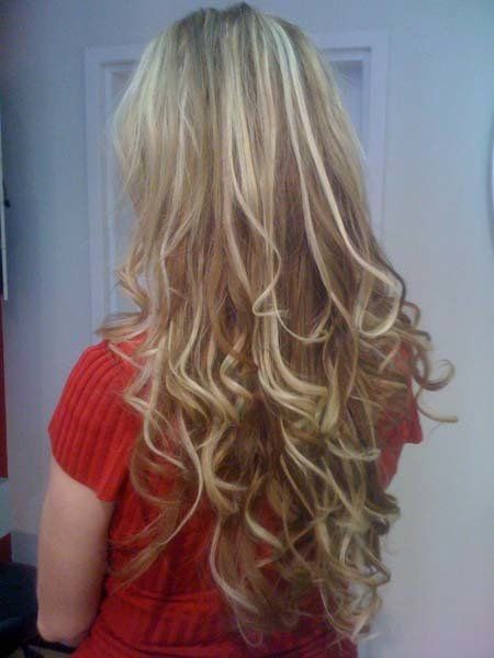 long blonde hair