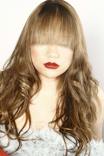 woman with bangs
