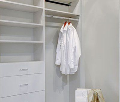 Closet Finishing — Newly Installed Closet in Jericho, VT Closet Finishing — Newly Installed Closet in Jericho, VT