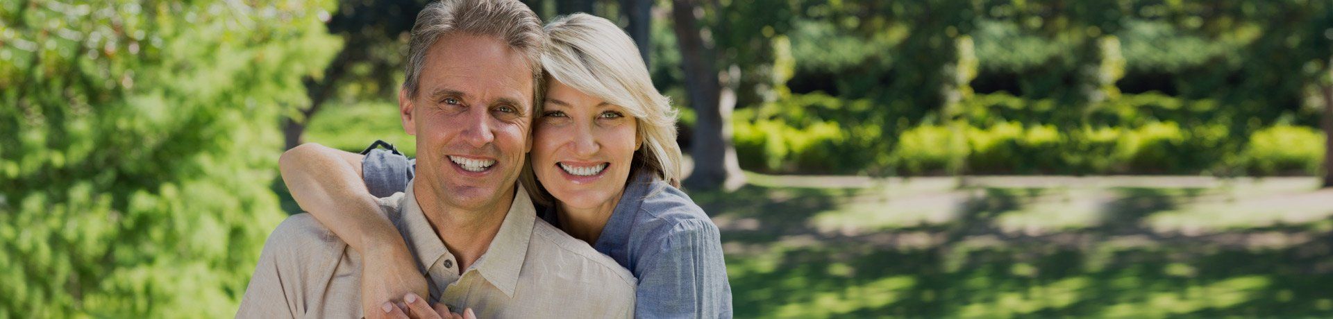 happy middle aged couple
