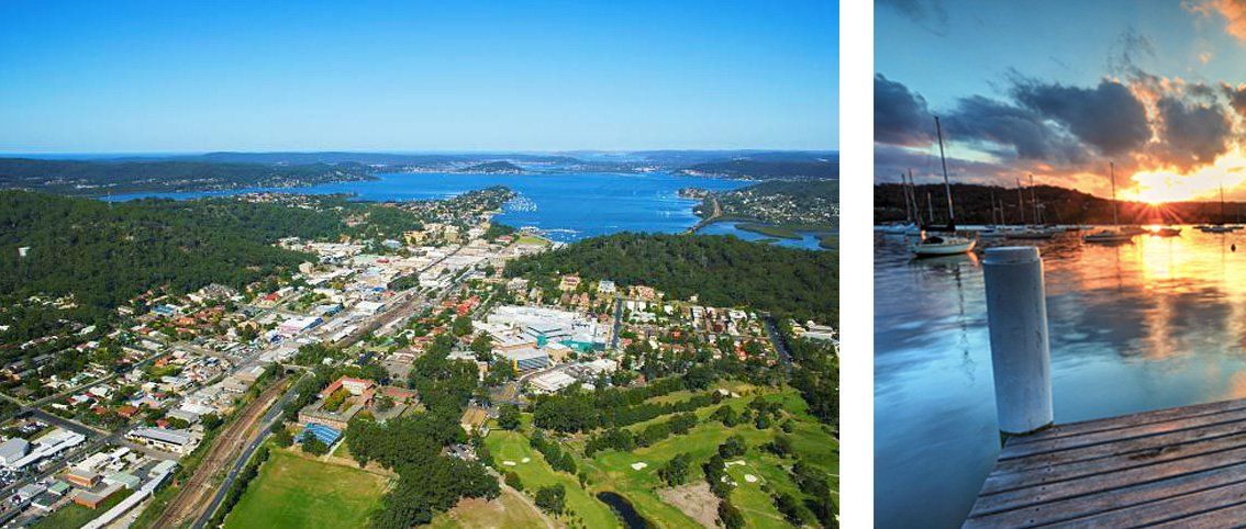 gosford aerial shot and jetty gosford aerial shot and jetty