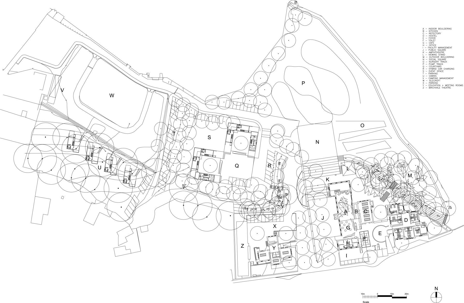 Site plan Proposed site plan for the Dalbeattie Rocks and Wheels project