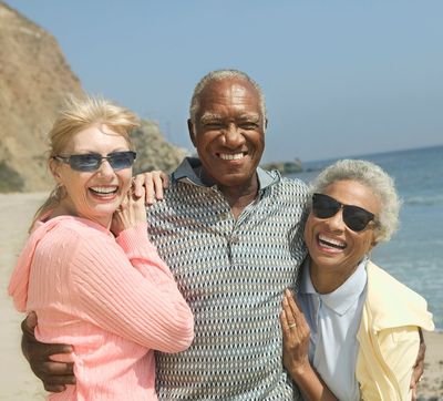 Mental Health — Friends Smiling Together At Beach in Richmond, VA