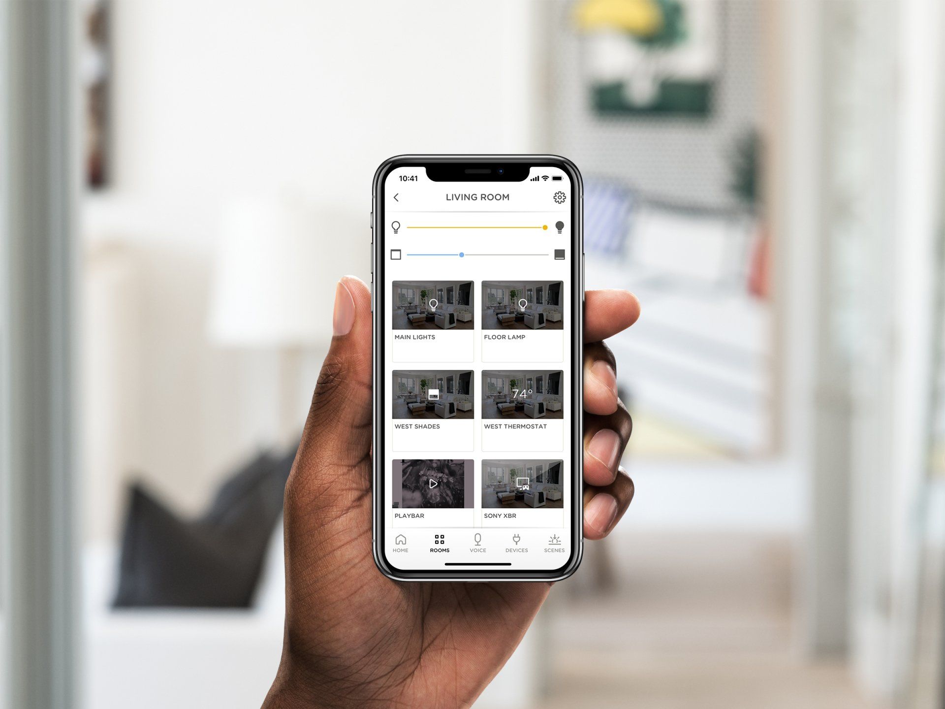 Smart Home Automation Mobile App on Phone