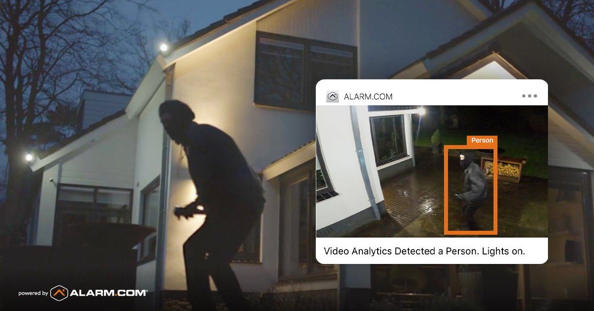 holiday security video lights