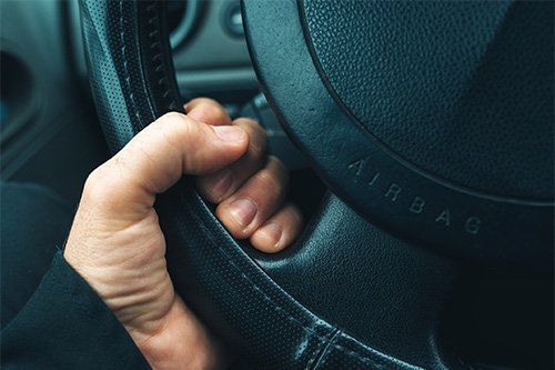 Car Steering Wheel with Airbag Sign — Corpus Christi, TX — Advantage Salvage & Auto Parts LLC Car Steering Wheel with Airbag Sign — Corpus Christi, TX — Advantage Salvage & Auto Parts LLC