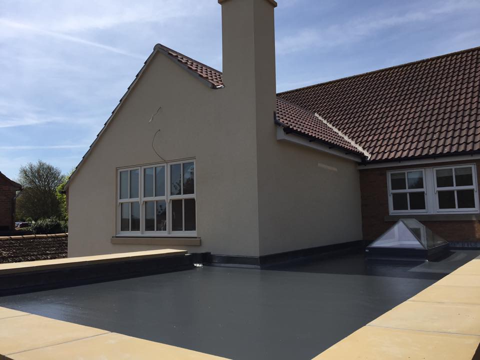 GRP flat roof