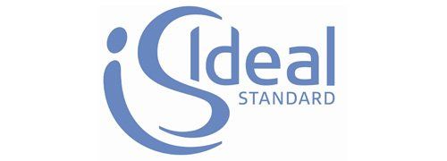Logo Ideal Standard, blu e bianco.
