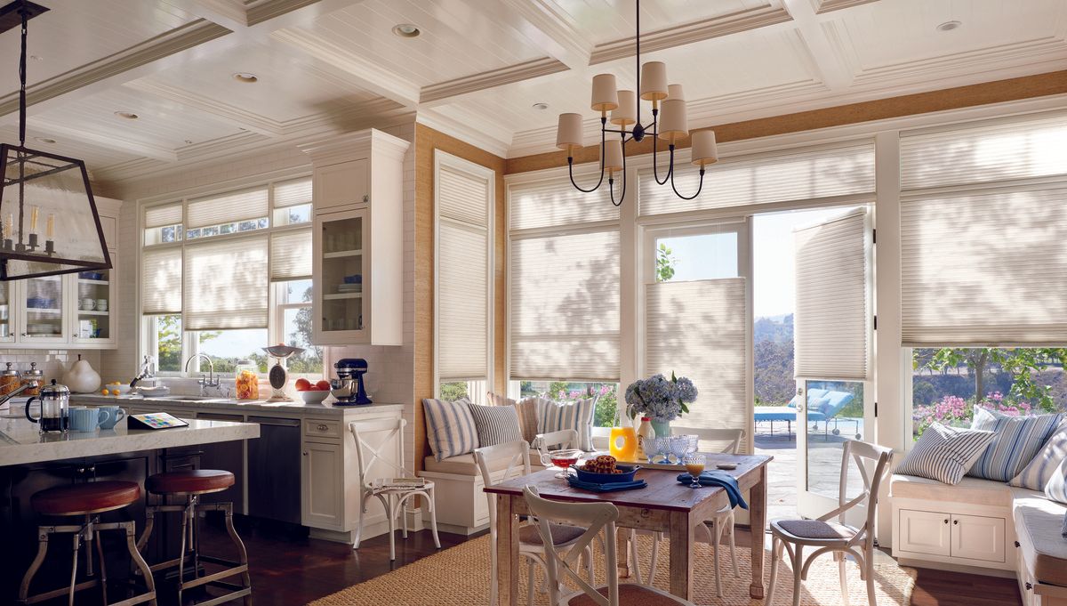 Custom Hunter Douglas Piroutte Sheers & Shadings in Key West, Florida (FL) Living Homes Living Rooms