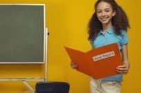 speech pathology, therapist, child at front of class, public speaking