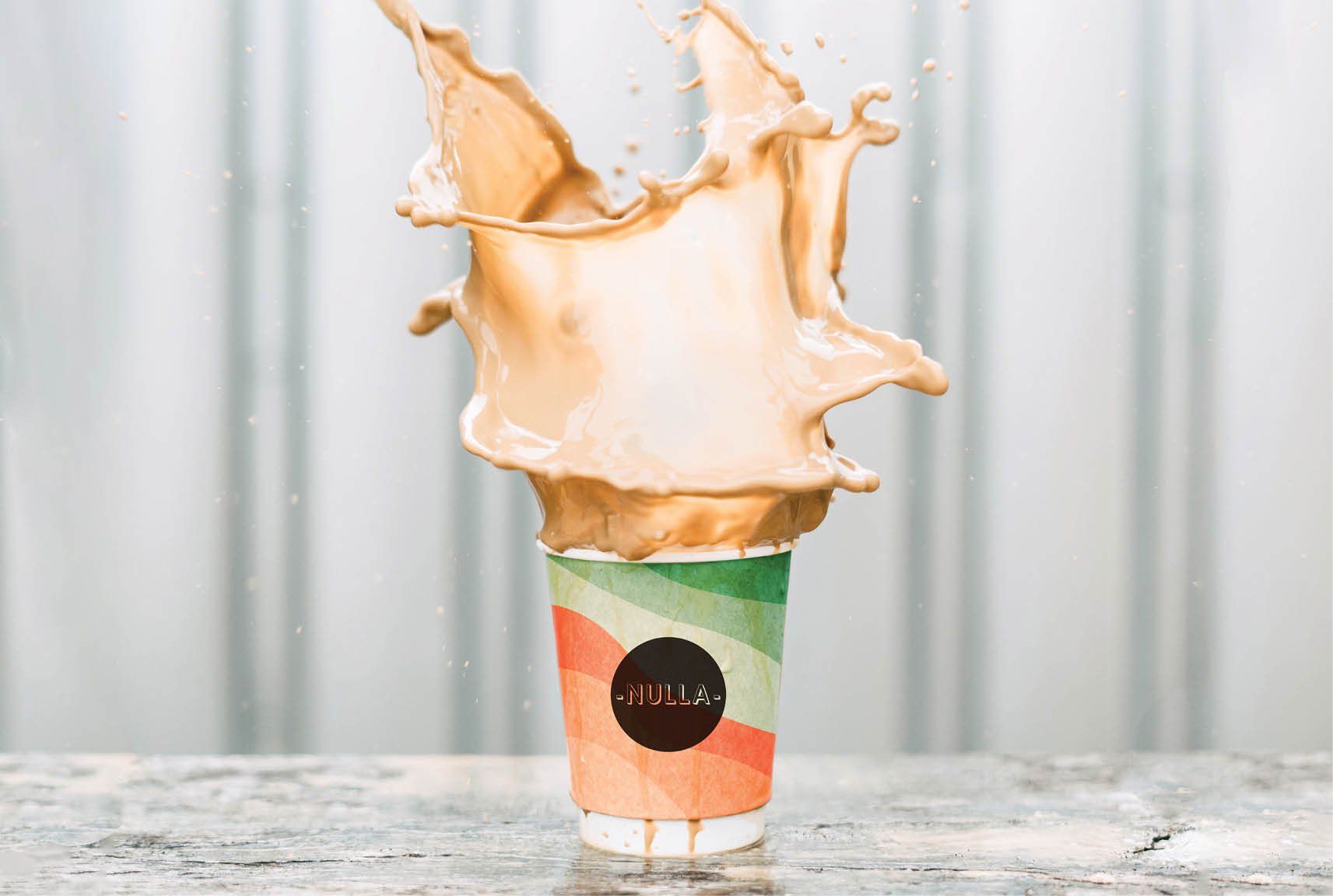 nulla nulla cafe, branding colour palette, Sydney graphic design, logo design, coffee cup design, coffee cup printing