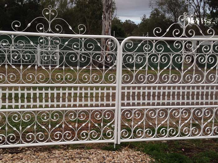 white gate
