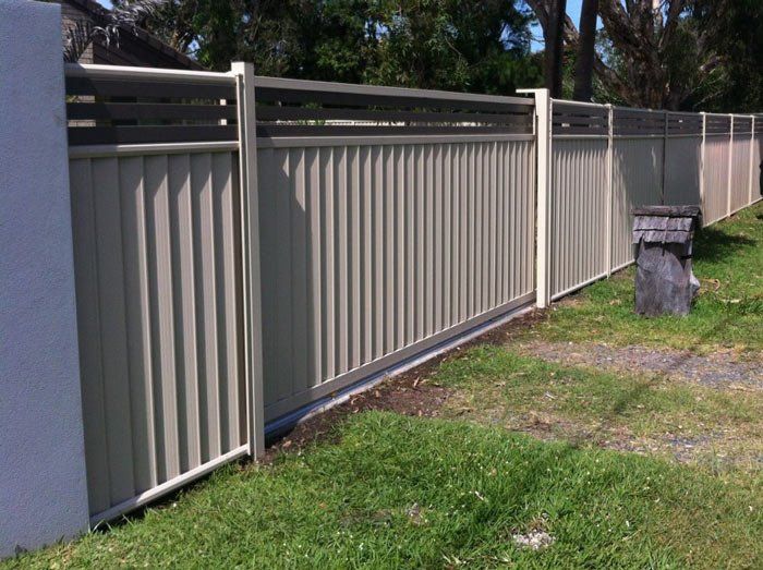 tan colorbond fence