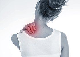 Neck Pain — Woman Having Neck Pain in Jackson, MS Neck Pain — Woman Having Neck Pain in Jackson, MS