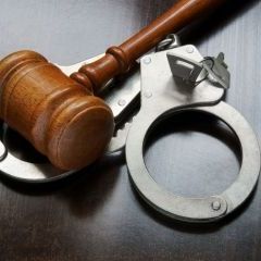 gavel and handcuffs