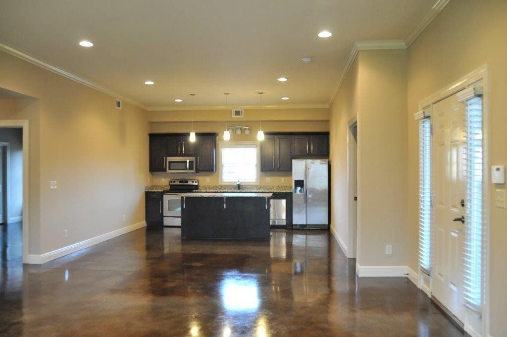 A large kitchen with island