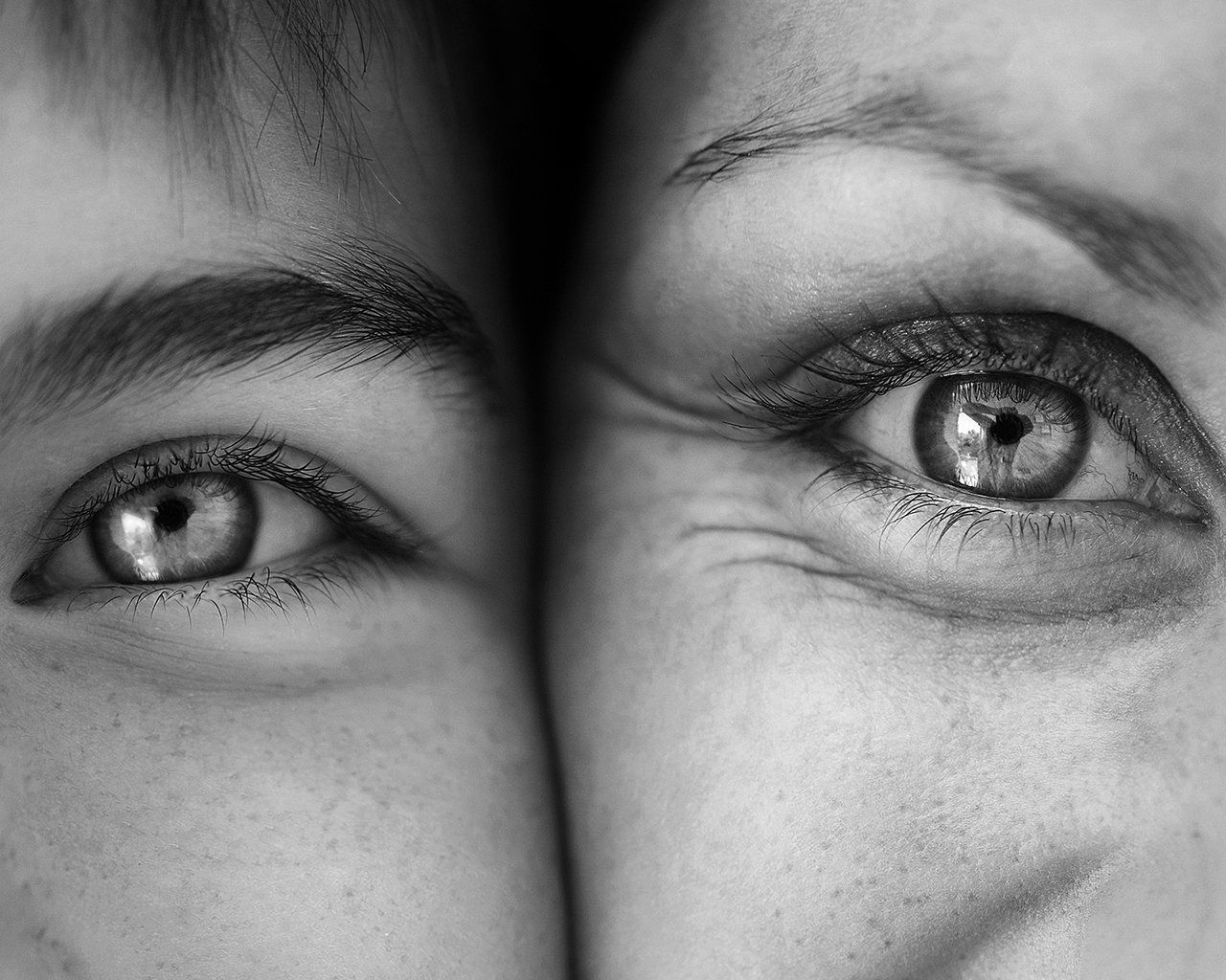 Women's eyes for Only Human
