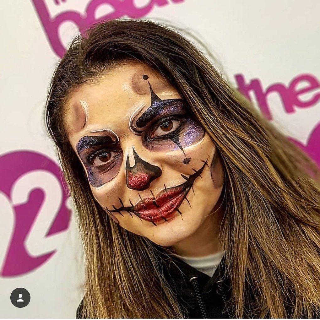 Halloween face paint for the corporate event