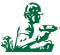 Green silhouette of a person wearing a hard hat, holding a drill and wrench.