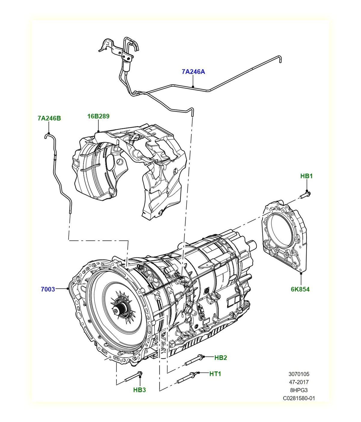 Parts for Jaguar Land Rover supplied
