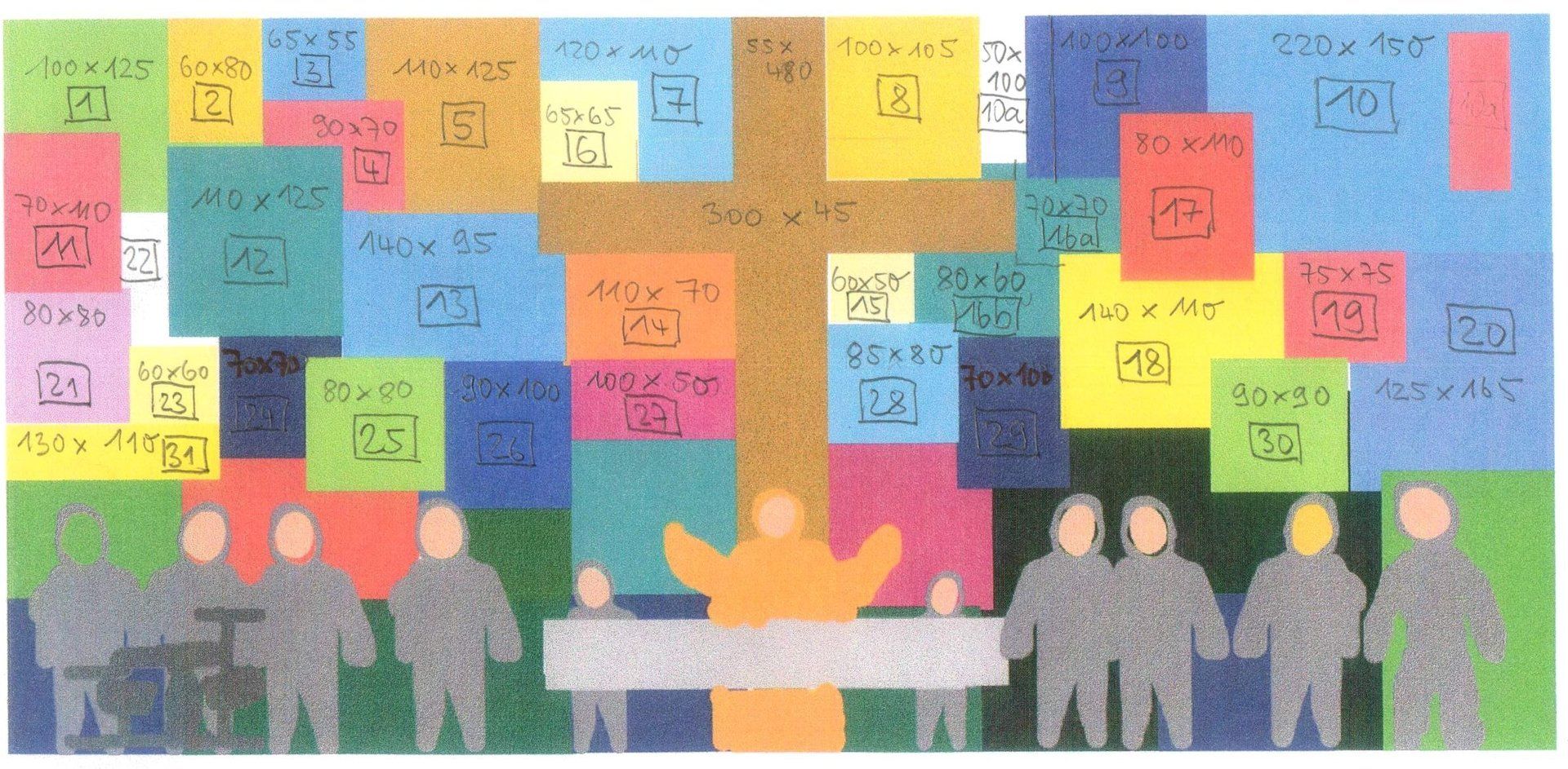 Altarbild großformatig Jugend der Welt