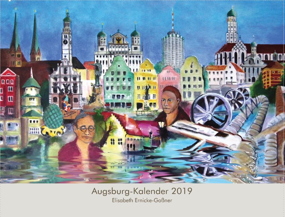 Kalender-2019-Augsburg-Aquarell-Elisabeth-Ernicke-Goßner
