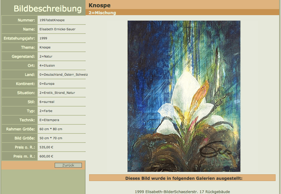 Zeit, Werden, Entstehen, Knospe, Blau-grün, Gemälde