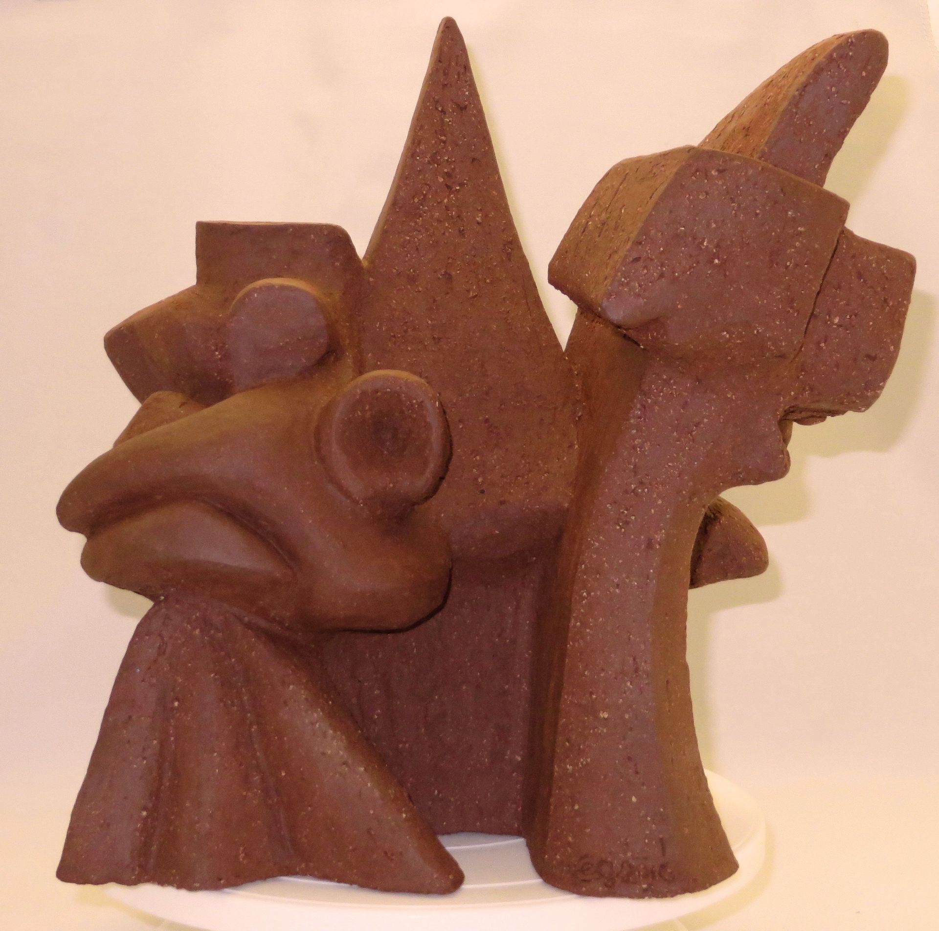 Keramikfigur Wurzeln und Flügel aus hochgebranntem roten Ton für Außenbereich geeignet wasserfest Höhe ca. 30 cm,
Kunst im Garten, figürliche Kunst im Haus, Kunst im Raum, Mensch, Erde, Himmel, Begeisterung
