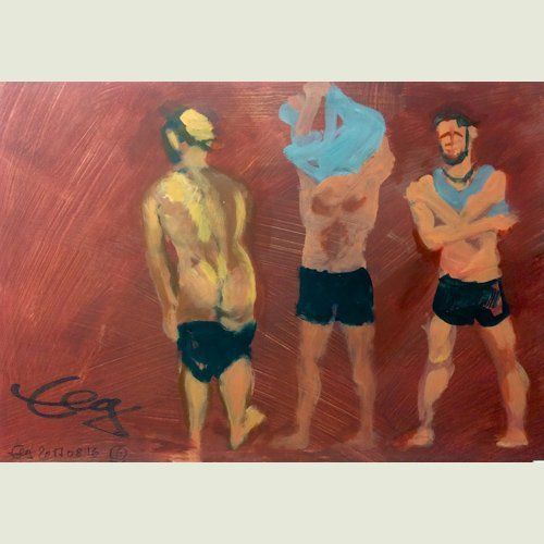Bild, Öl, Acryl, Leinwand, Karton, Tanz, Bewegung, Elisabeth Ernicke-Goßner