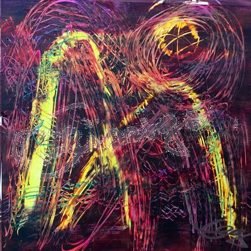 Elisabeth-Ernicke-Goßner-Bild-Öl-Tanz-Fahne-schwarz-rot-gold-Tango-argentino, Elisabeth-Ernicke-Goßner, Ölbild, Acrylgemälde,Tanz, Welle, Tango Argentino, Gefühl, Genuss, Begegnung, Bewegung, Ballett, Tanzbilder, Contemporary Art