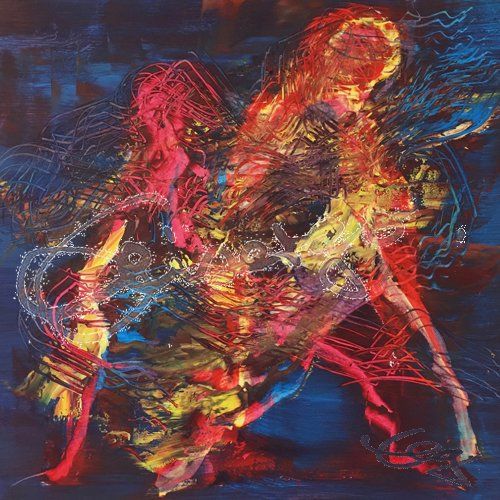 Elisabeth-Ernicke-Goßner-Bild-Öl-Tanz-Welle-Verfolgung-Tango, Elisergo, Ölbild, Acrylgemälde,Tanz, Welle, Tango Argentino, Gefühl, Genuss, Begegnung, Bewegung, Ballett, Tanzbilder, Contemporary Art