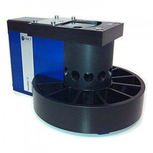 A black object with a blue box behind it that says ' occ ' on it