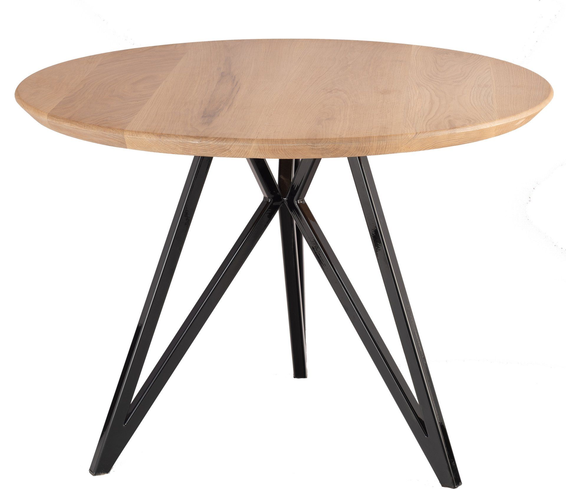 meubel met houten blad en stalen voet