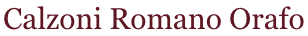 Calzoni Romano Orafo - logo