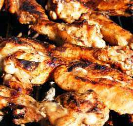 chicken meat and bones