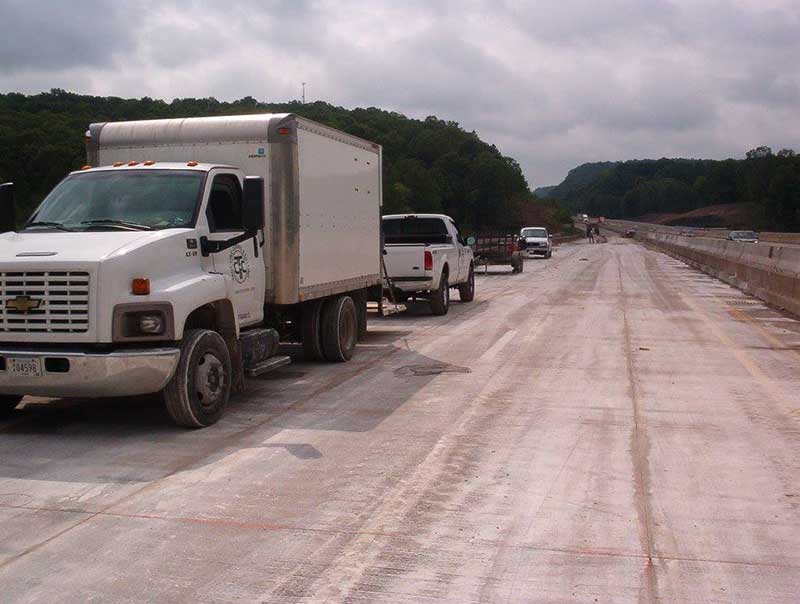 Road Being Repair — Knoxville, Tennessee — True-Line Coring & Cutting