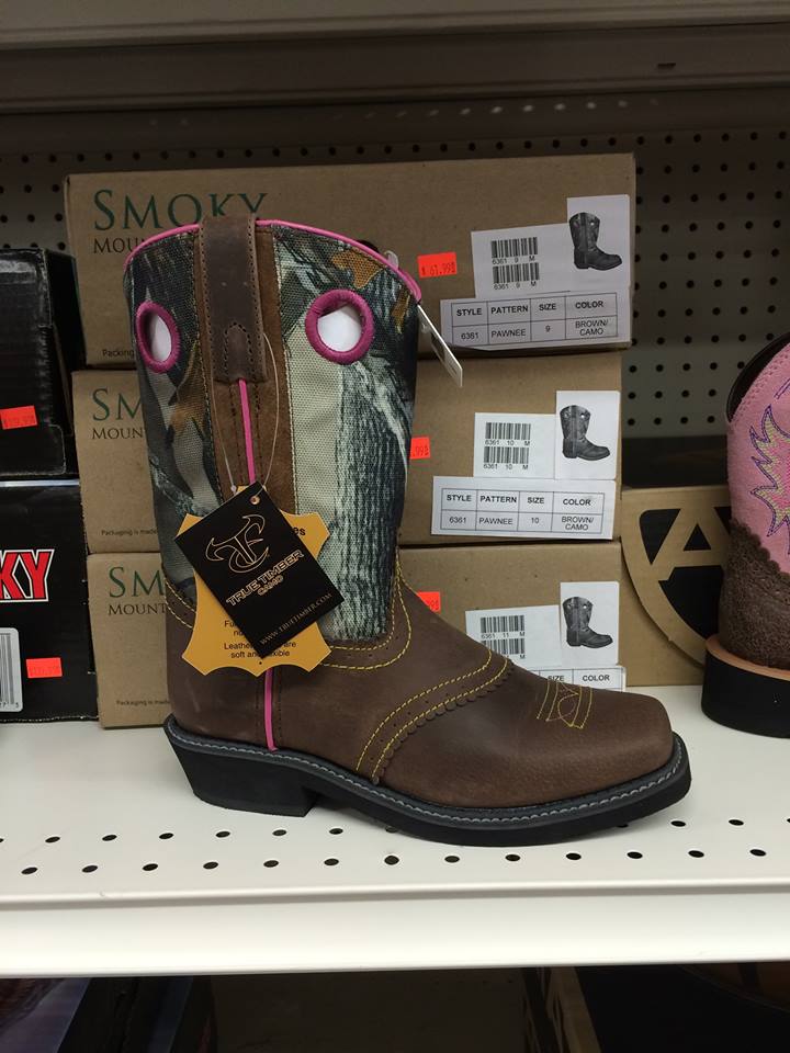 boot on shelf