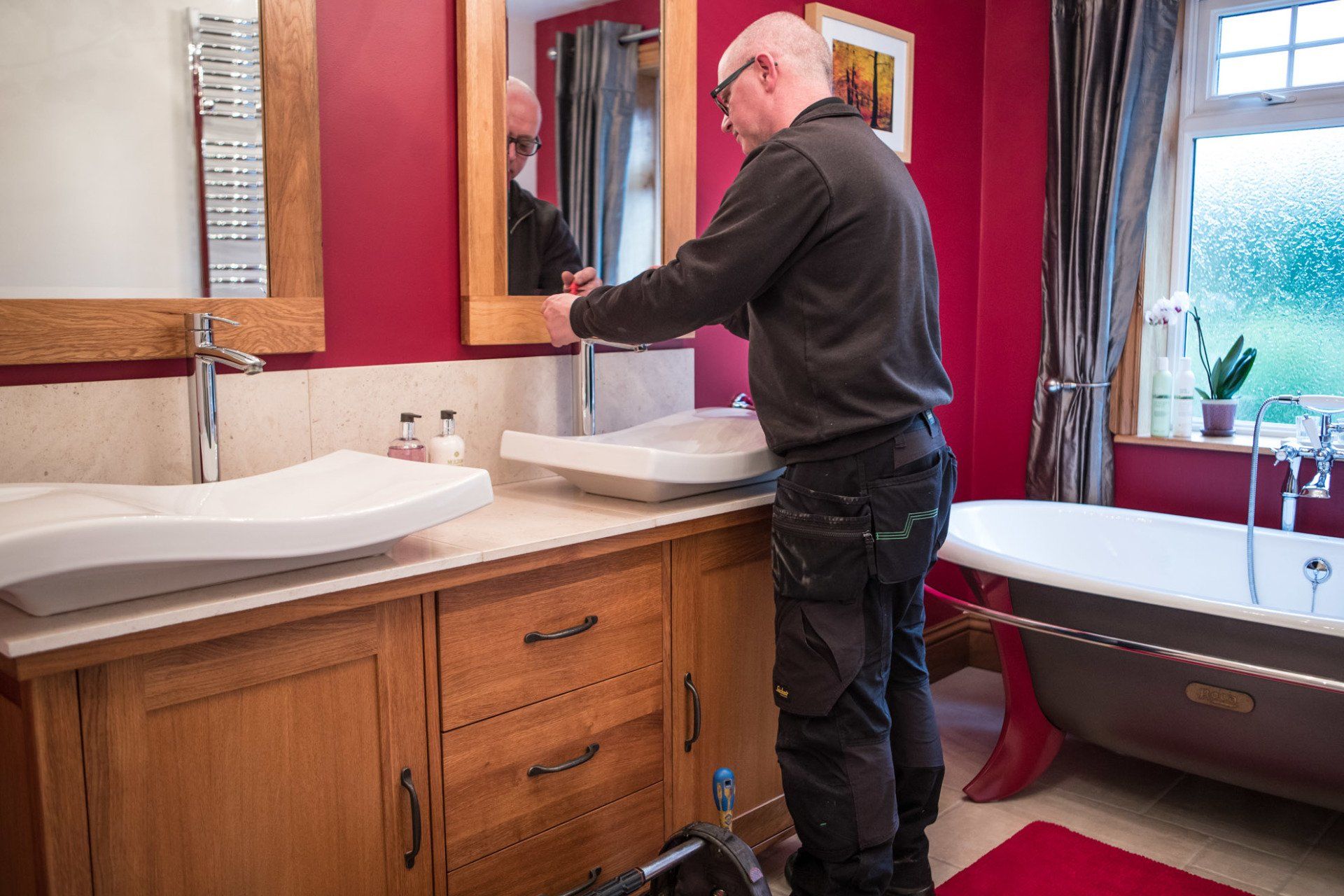 new bathroom installs