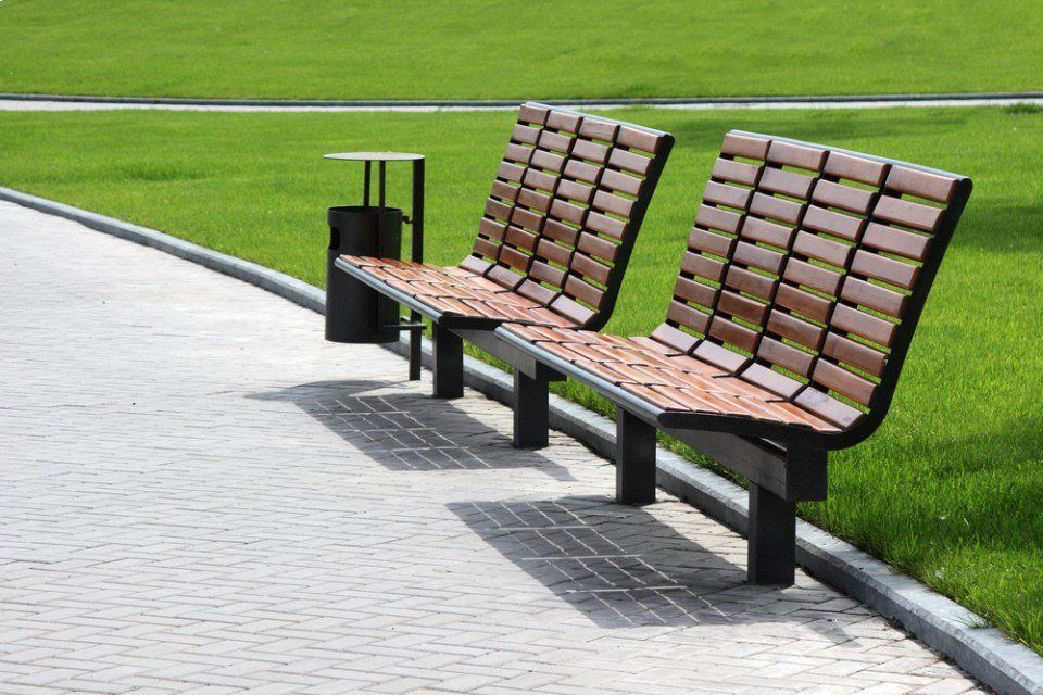panchine di un parco