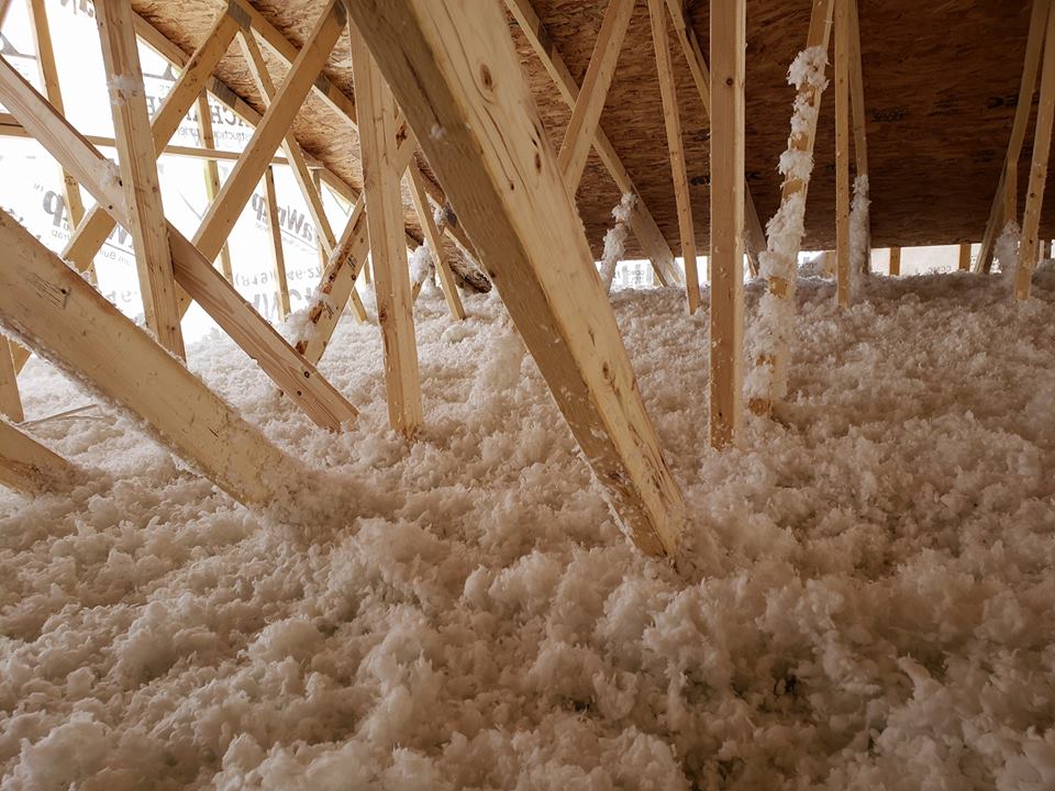 laine soufflée appliquée