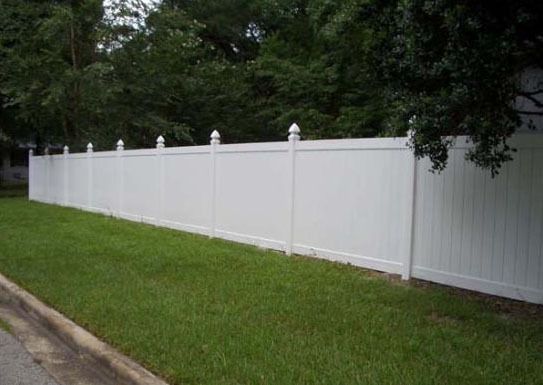 6ft Gothic style PVC privacy fence