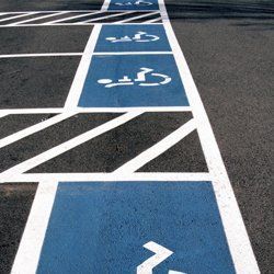 markings on the road