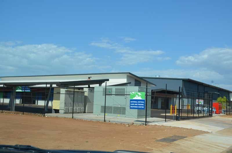 building with fence