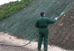 un uomo con una tuta verde e una canna d'acqua in mano