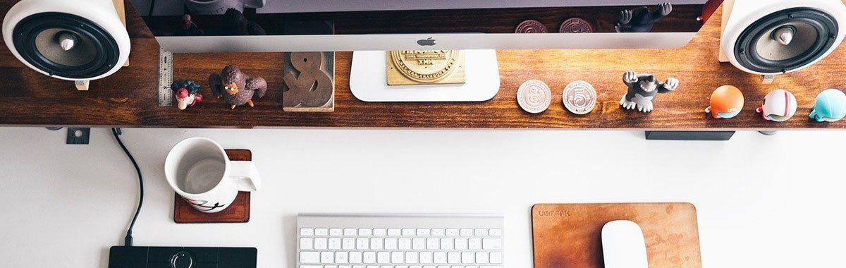 Desk with Personal Items